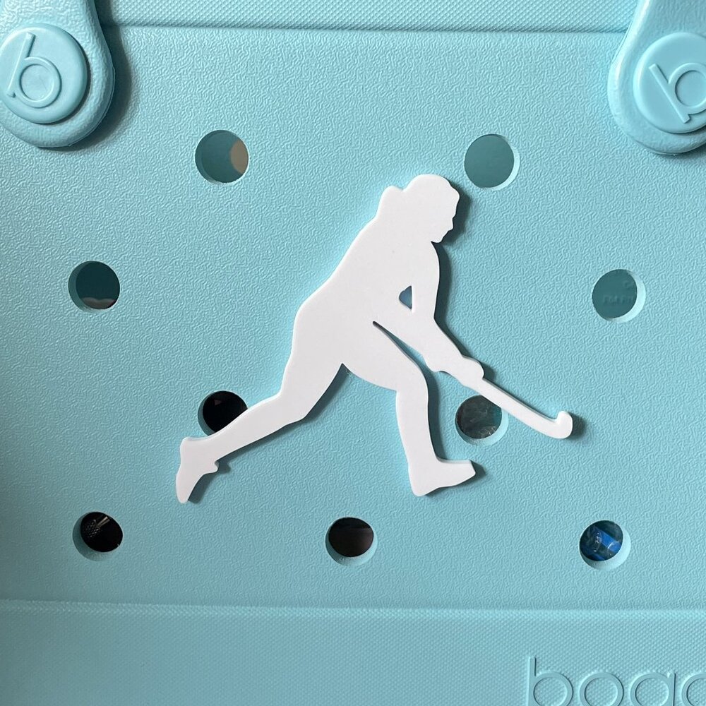Field Hockey Bogg Charm-Field Hockey Bogg Charm-New!